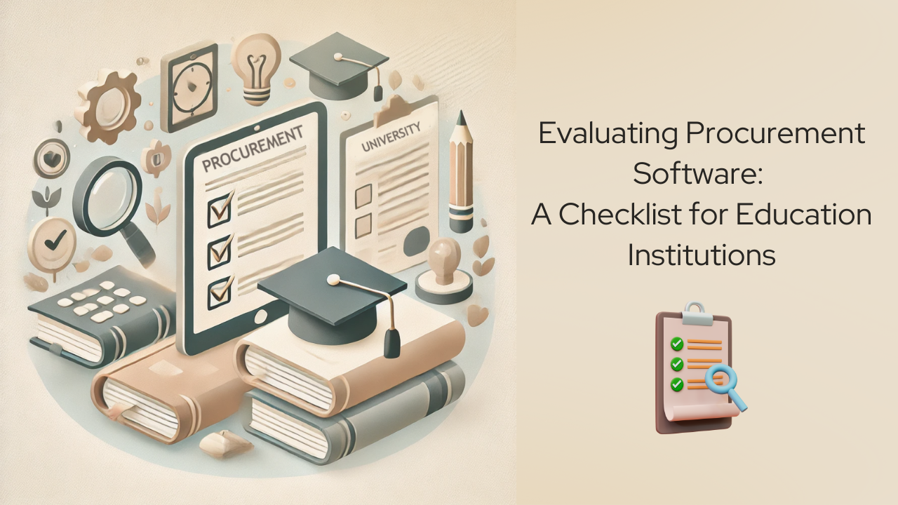 Procurement Software for Educational Institutions Essential Checklist_Banner