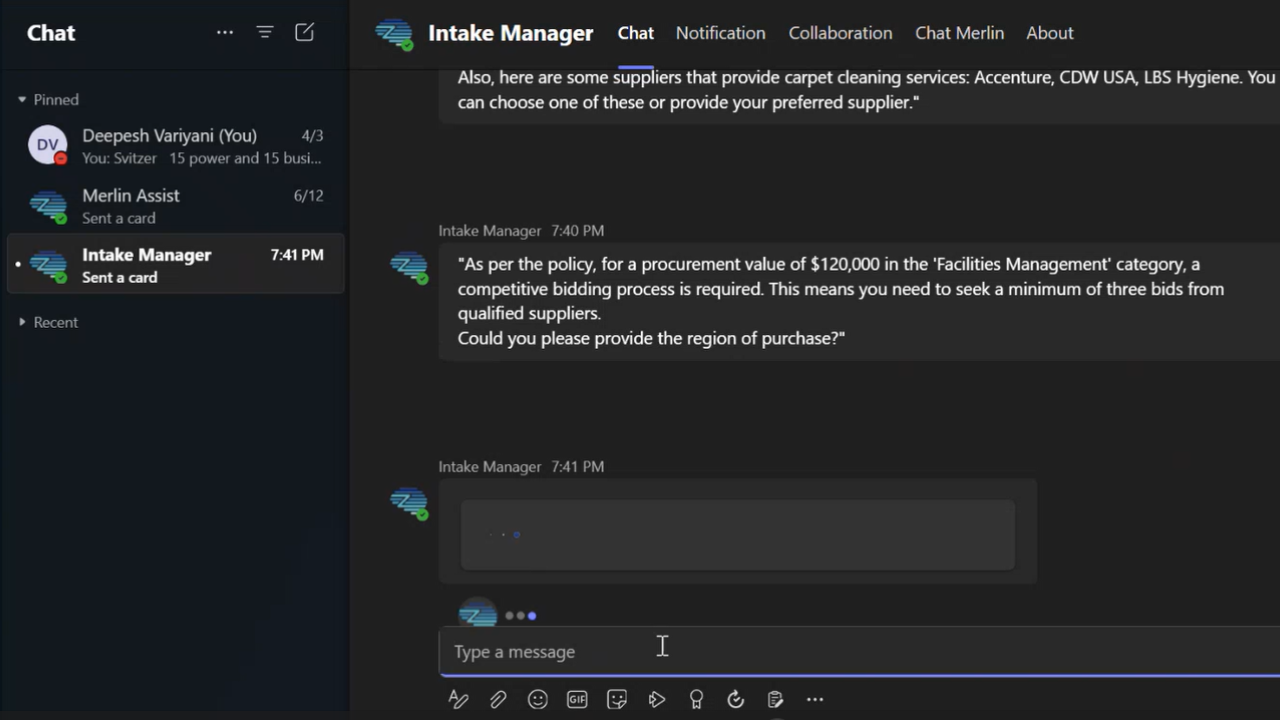 deepesh-intake-management-demo