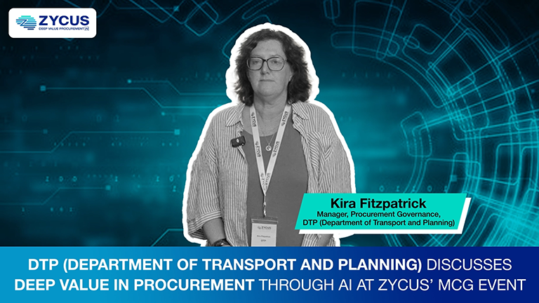 DTP procurement innovation with Zycus – Kira Fitzpatrick offers insights into the future of sourcing with Agentic AI at the MCG event.